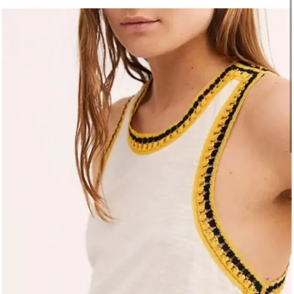 Free People | Crochet Trim Tank Top - Picture 3 of 7